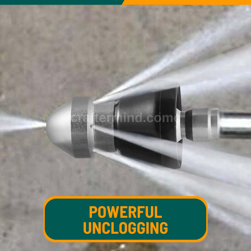 Aqua Force Unclogger - Unclogs and Cleans with 7 High-Pressure Jets